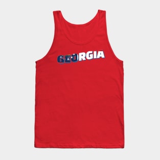 Georgia vintage style retro souvenir Tank Top